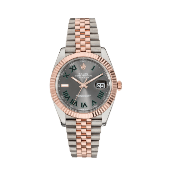 Rolex 41mm Datejust Everose Gold 126331 Wimbledon