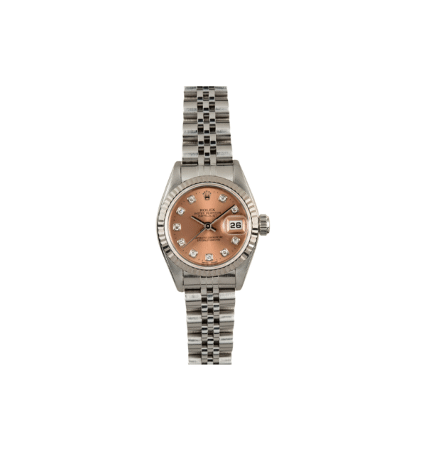 Rolex Women's Datejust Stainless Steel Factory Pink Diamond Dial