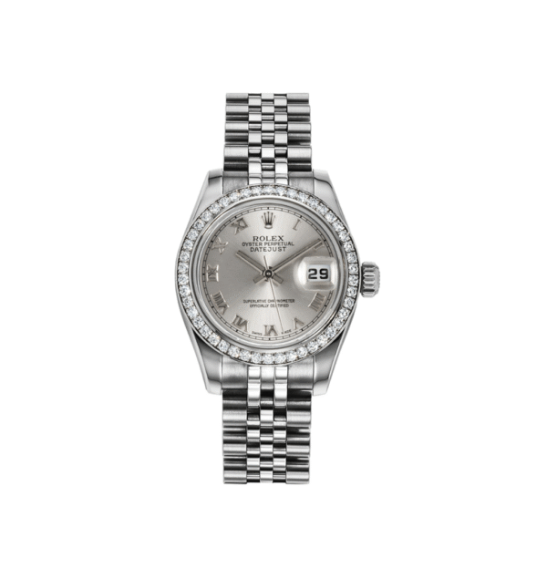 Rolex Women's New Style Steel Datejust Factory Silver Sunbeam Diamond